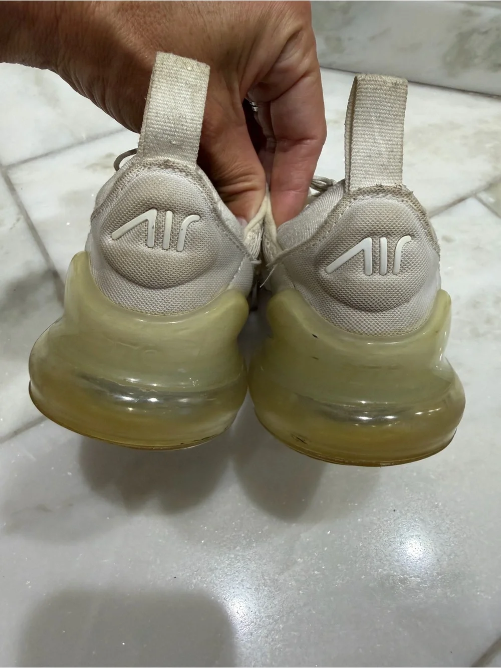 Size 12 Kids Nike Air Max White Sneaker Shoes